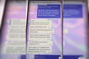 Print das mensagens com as ameaças