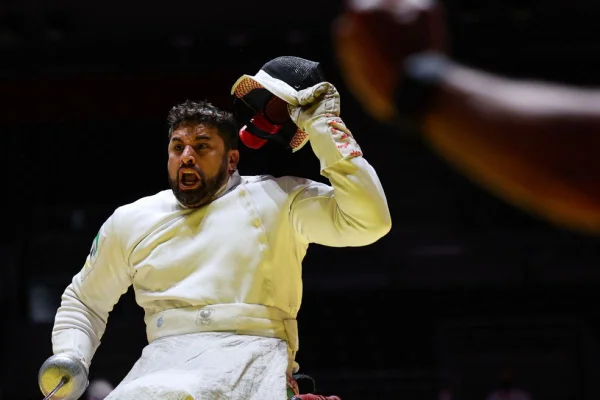 Jovane Guissone fica com a prata na esgrima em cadeira de rodas