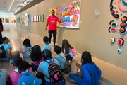 Estudantes do Itapoã visitam mostra Constelações Contemporâneas Estudantes do Itapoã visitam mostra Constelações Contemporâneas