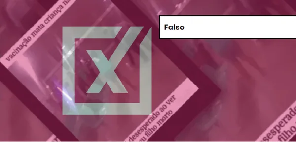 Print de vídeo com etiqueta "Falso"