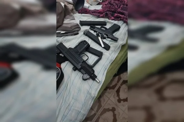 Armas são apreendidas com traficantes de drogas e assaltantes de banco