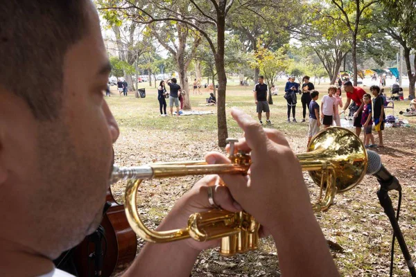 Fanfarras de Brasília se unem para evento em prol do Eixão do Lazer