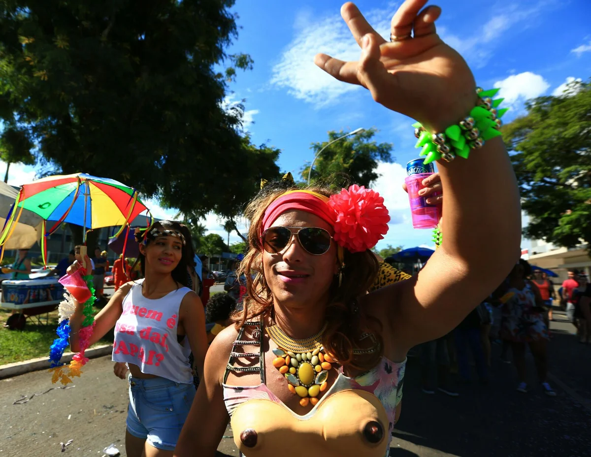 Foliões tomam as ruas de Brasília no segundo dia de carnaval - imagem 11 Foliões tomam as ruas de Brasília no segundo dia de carnaval - imagem 11
