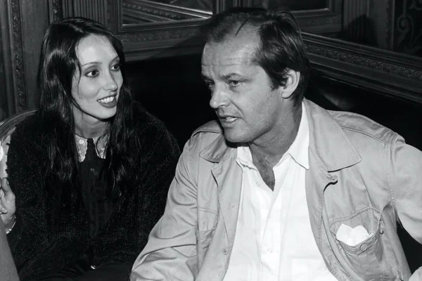 Shelley Duvall e Jack Nicholson, com quem ela fez sucesso no filme O Iluminado - Metrópoles