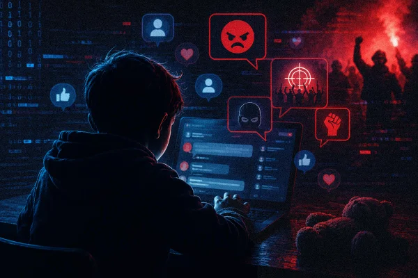 Monitoramento identifica crianças de 9 anos em grupos extremistas