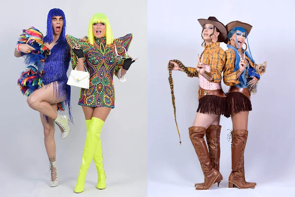 Ikaro Kadoshi e Xuxa Meneghel em Caravana das Drags - Metrópoles