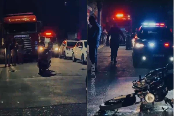 Montagem colorida de local em que policial militar reagiu à assalto e matou suspeito, na zona sul de São Paulo.