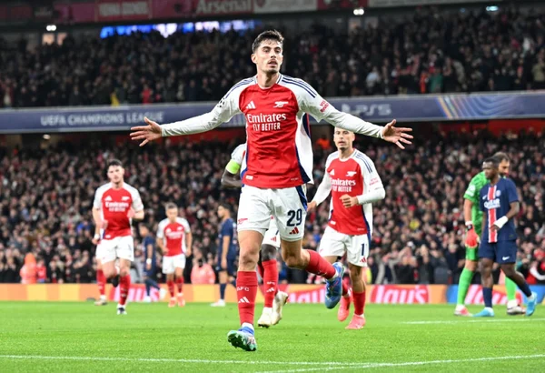 Imagem colorida de Havertz, em duelo entre Arsenal e PSG- Metrópoles