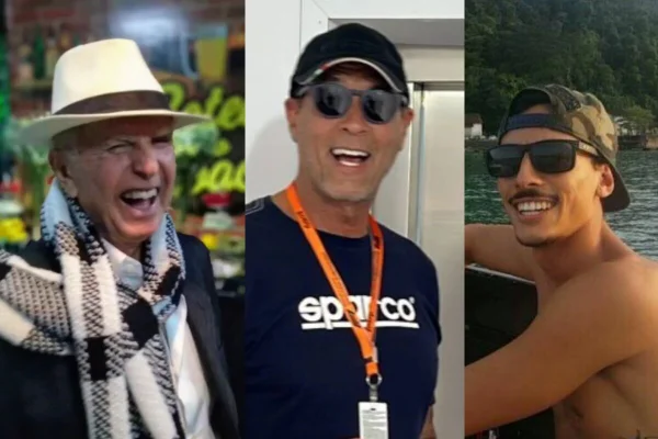 Montagem com três fotos de homens - Metrópoles