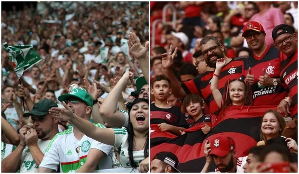 Palmeiras x Flamengo na Supercopa: torcedores só poderão usar camisa do time no setor da própria torcida