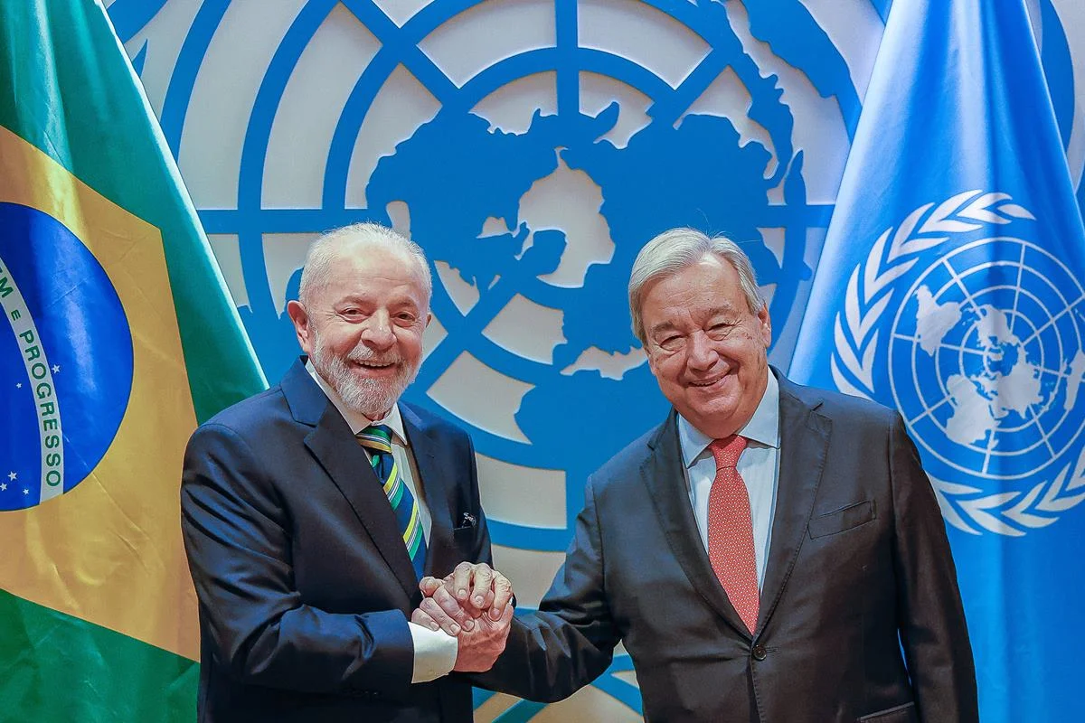 Secretário-geral da ONU, Antonio Guterres recebe o presidente Lula (PT) em 2024 Secretário-geral da ONU, Antonio Guterres recebe o presidente Lula (PT) em 2024