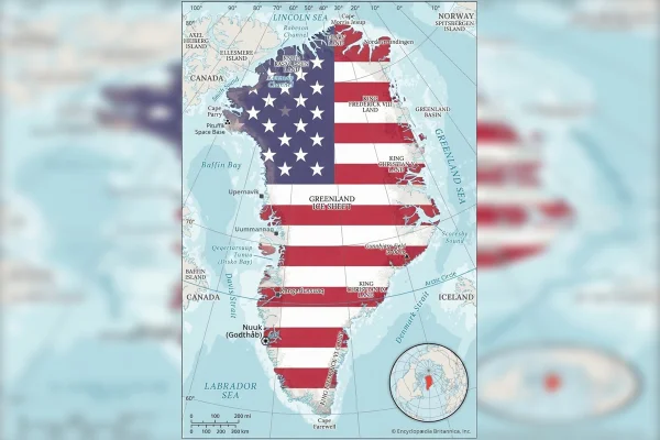 Esposa de assessor do presidente Donald Trump postou imagem do território da Groenlândia com bandeira dos EUA