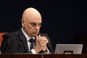 Ministro do STF Alexandre de Moraes em sessão na Corte