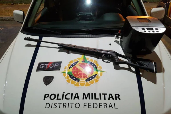 Ladrão invade hotel na Asa Norte e leva tiros de chumbinho do dono