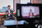 O vice-presidente da CPMI do INSS, deputado Duarte Jr, concede entrevista ao programa Acorda Metrópoles