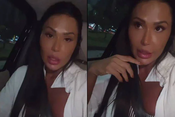 Montagem com prints de vídeo de Gracyanne Barbosa - Metrópoles