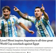 “Deus ressuscitou”: imprensa internacional exalta virada da Argentina - imagem 4 “Deus ressuscitou”: imprensa internacional exalta virada da Argentina - imagem 4