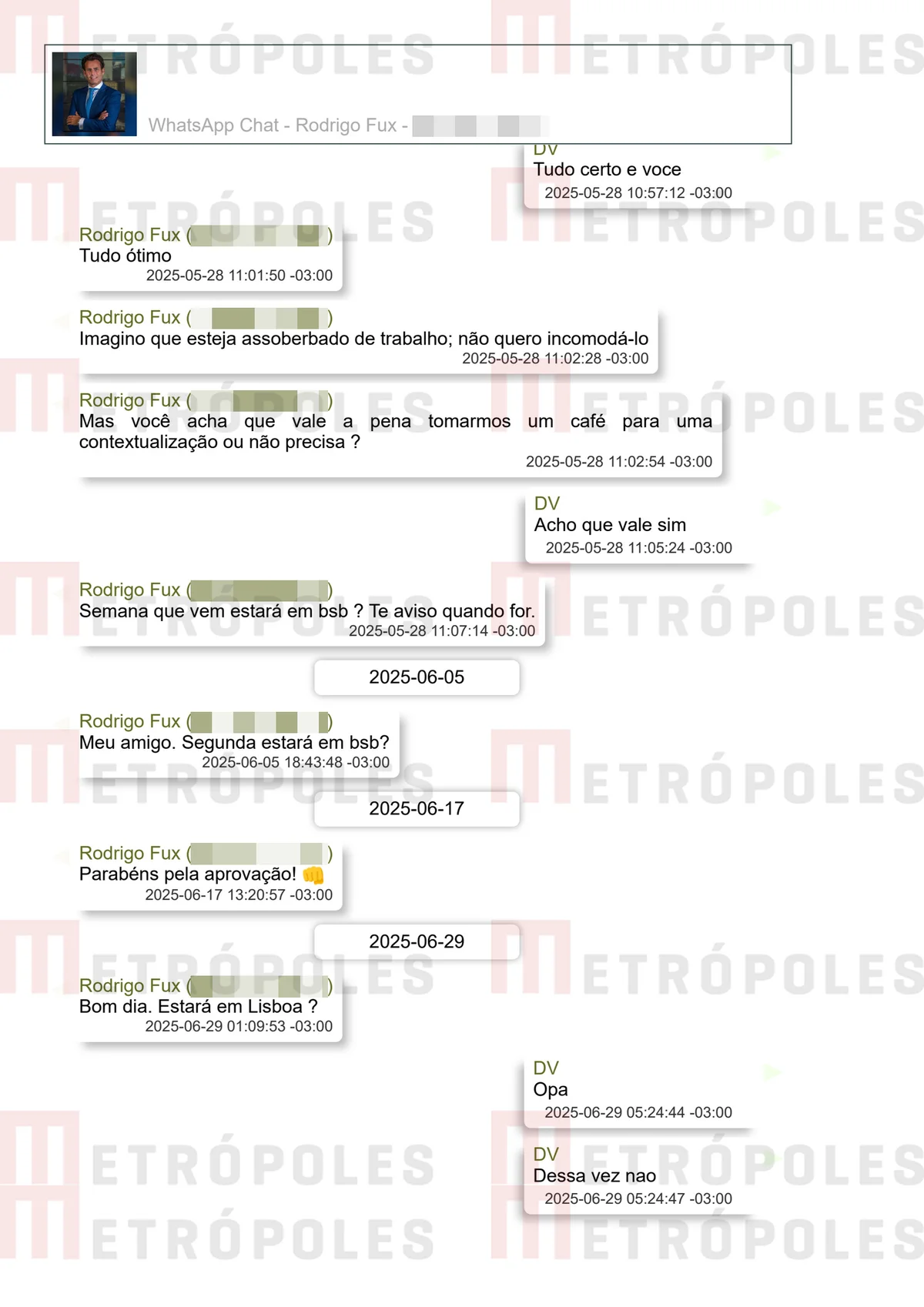 Filho de Fux ofereceu tapete vermelho a Vorcaro; veja prints das conversas - imagem 25 Filho de Fux ofereceu tapete vermelho a Vorcaro; veja prints das conversas - imagem 25