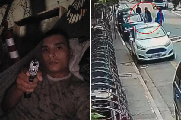 Imagem colorida mostra o segurança Guilherme Sobrinho Keller Vieira, preso por matar a ex. Metrópoles