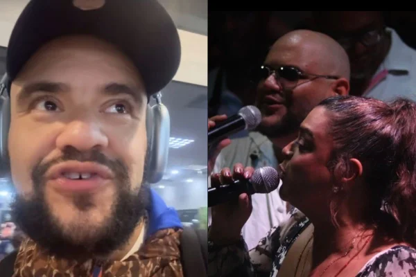 montagem colorida de Gominho e Preta Gil