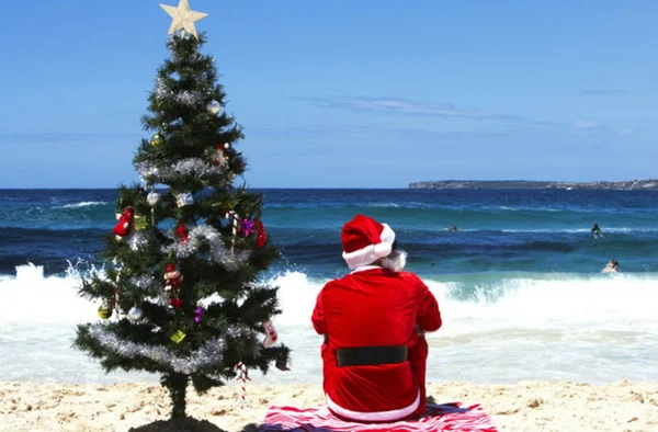 Papai Noel na praia
