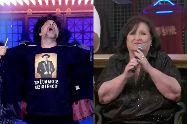 Leandro Hassum homenageia Paulo Gustavo e emociona Déa Lúcia