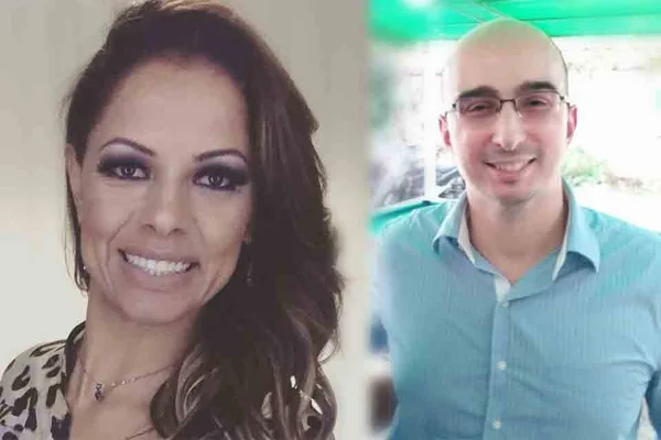 Delegado Erick Busetti e esposa Maritza Guimarães de Souza
