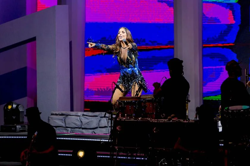 Cantora de Axé Ivete Sangalo se apresenta no evento Na Praia em Brasília. Cantora de Axé Ivete Sangalo se apresenta no evento Na Praia em Brasília.