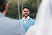 Nahuel Medina em seu casamento há cerca de um mês