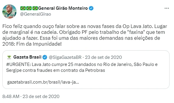 Bolsonaristas mudam narrativa sobre direitos humanos após prisões por 8/1 - imagem 6 Bolsonaristas mudam narrativa sobre direitos humanos após prisões por 8/1 - imagem 6
