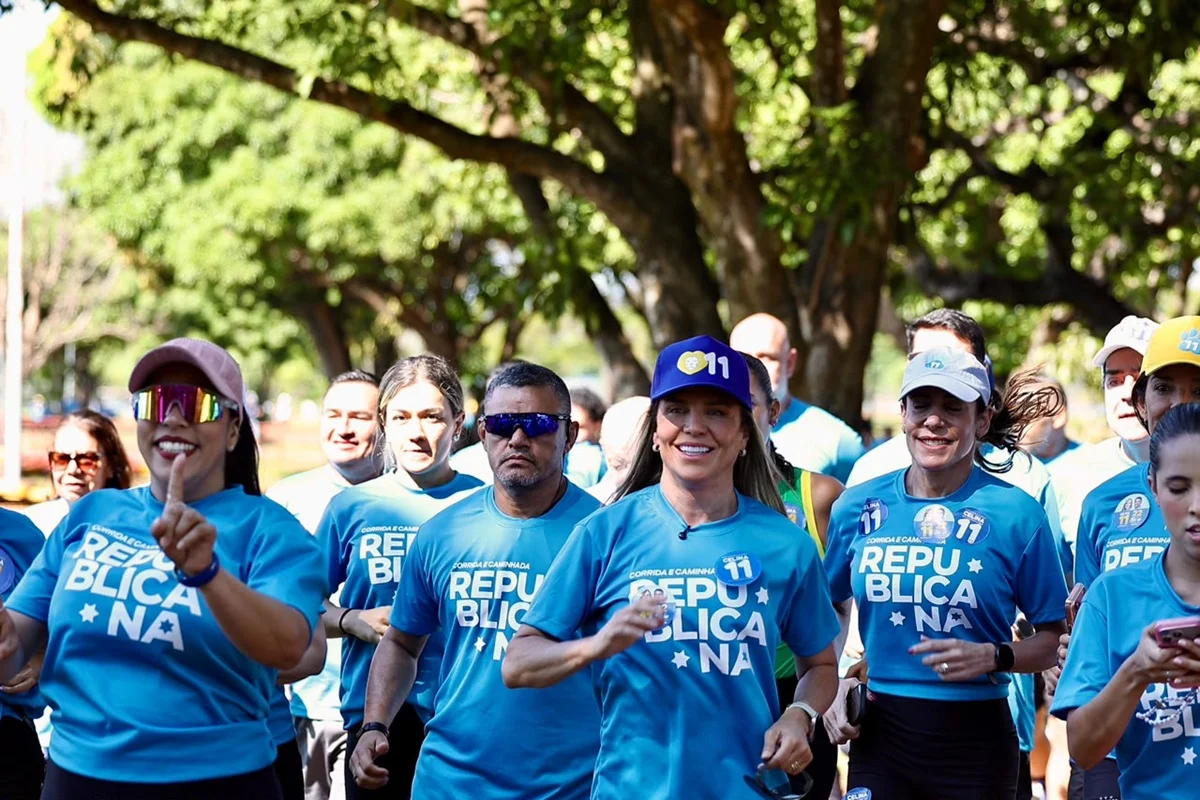 Em corrida, Celina defendeu pratica de esportes Em corrida, Celina defendeu pratica de esportes