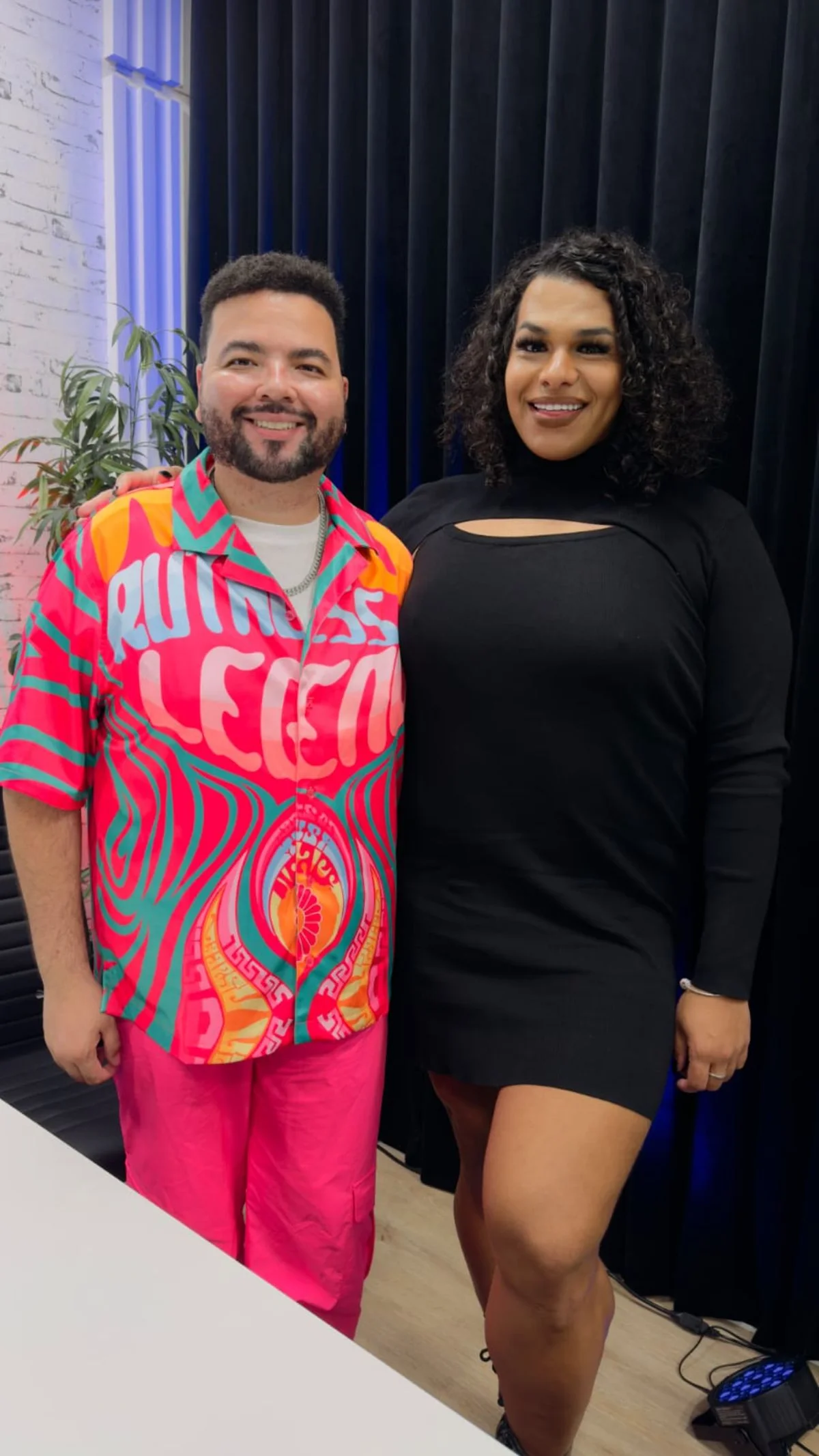 Influenciadora trans Lady Chokey e Renato Ray, do GringaCast Influenciadora trans Lady Chokey e Renato Ray, do GringaCast