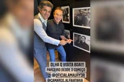 O alfaiate João Camargo e o apresentador Amaury Jr