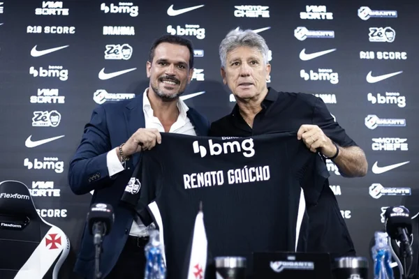 Vasco: Renato Gaúcho revela “tesão” na apresentação para 3ª passagem