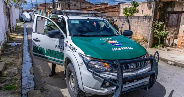 imagem colorida viatura policia ambiental maceio