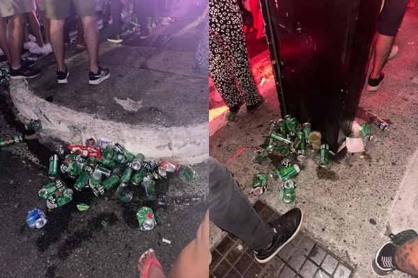 Equipe de limpeza reclama da falta de lixeiras na Virada na Paulista