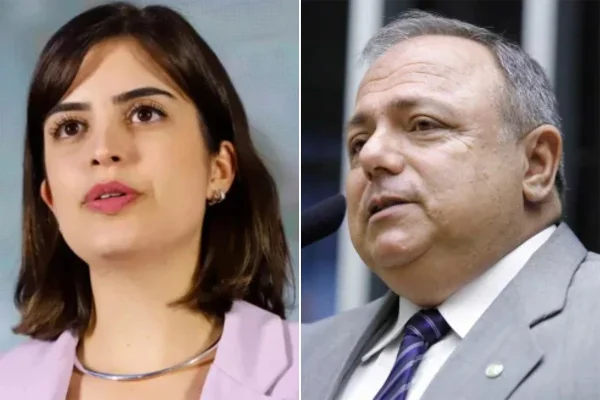 Deputada Tabata Amaral (PSB-SP) e o deputado General Pazuello (PL-RJ)