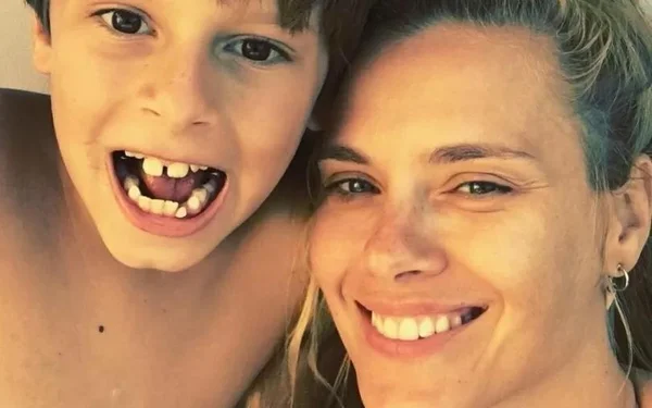 Carol Dieckmann e o filho