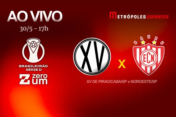 Série D ZeroUm: Metrópoles transmite XV de Piracicaba-SP x Noroeste-SP