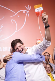 Luiz Inácio Lula da Silva (PT) participou do encerramento do XVI Congresso Nacional do PSB, neste domingo (1º/6). O PSB oficializou o nome do prefeito do Recife, João Campos, como presidente nacional do partido