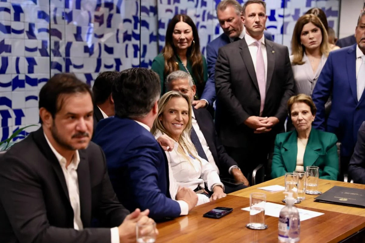 Celina Leão com Ciro Nogueira e Arthur Lira em reunião do PP Celina Leão com Ciro Nogueira e Arthur Lira em reunião do PP