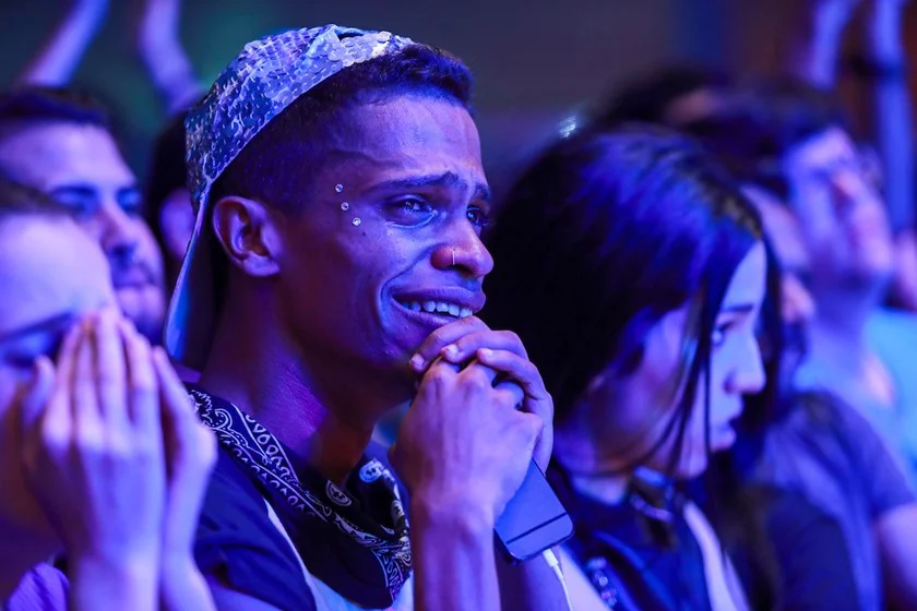 Fãs se emocionaram durante a apresentação Fãs se emocionaram durante a apresentação