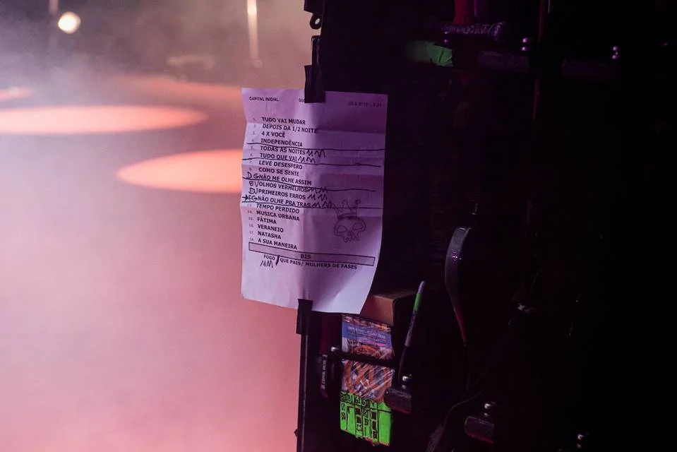 Nos bastidores do palco Nos bastidores do palco