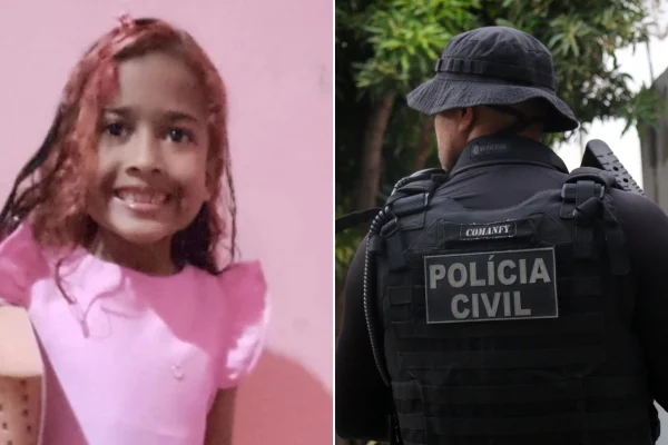 Imagens coloridas mostram Polícia civil e menina que foi encontrada morta - Metrópoles