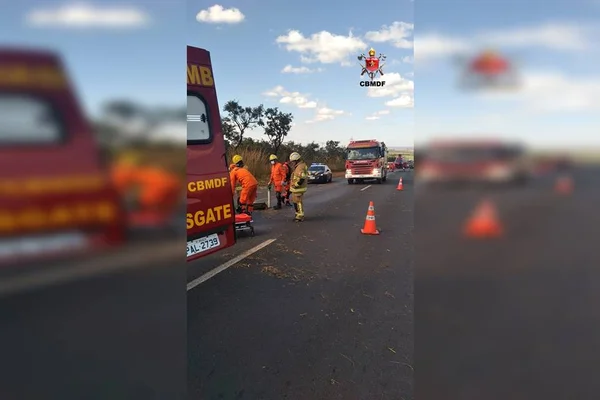 Motociclista morre após colisão com caminhão na BR-020, em Planaltina