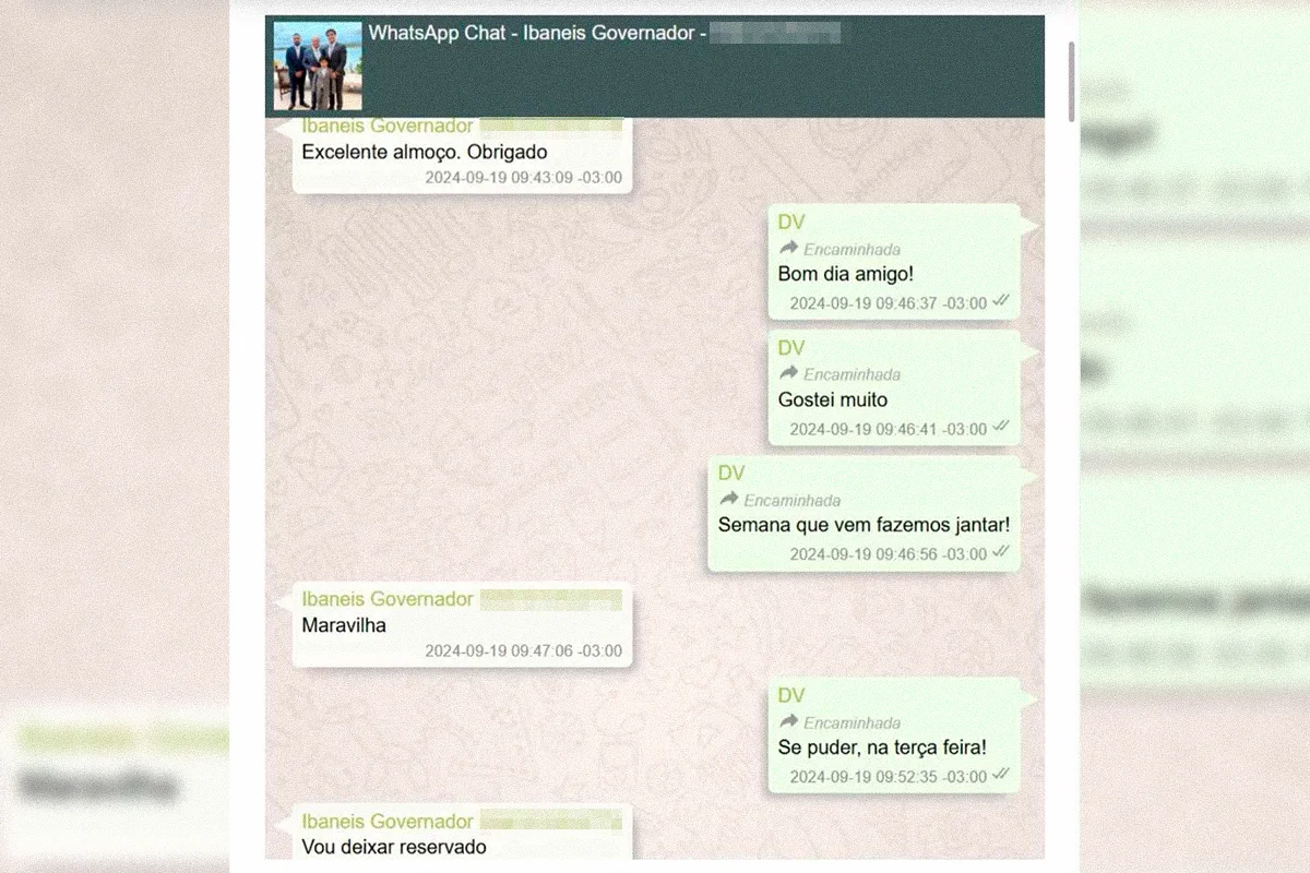 Diálogos de Ibaneis Rocha e Daniel Vorcaro Diálogos de Ibaneis Rocha e Daniel Vorcaro