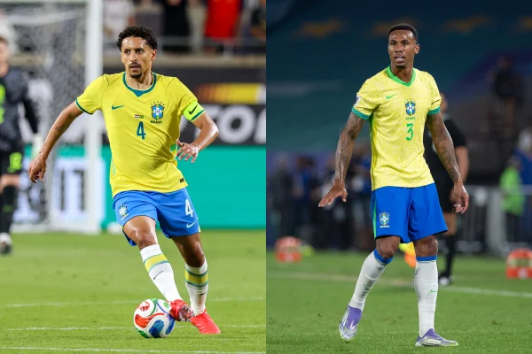 Foto colorida de Marquinhos e Gabriel Magalhães - Metrópoles
