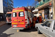Bombeiros foram acionados para socorrer vítima após queda de predio em Vicente Pires