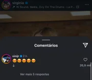 Vini Jr. comentou em foto de Virginia Fonseca Vini Jr. comentou em foto de Virginia Fonseca