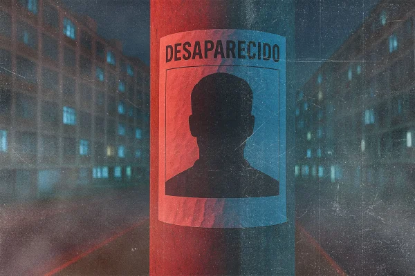 Cartaz colado em um poste - Metrópoles